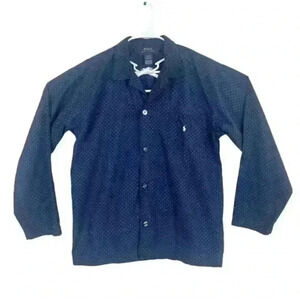 Polo Ralph Lauren‎ Pajama Shirt Mens Medium Geometric Button Up Sleepwear